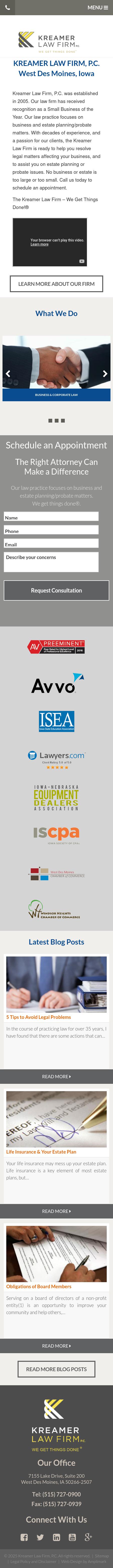 Kreamer Law Firm, P.C. - West Des Moines IA Lawyers