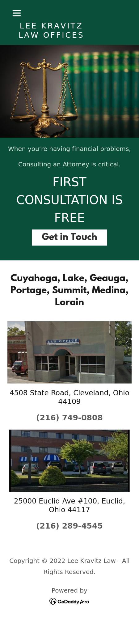 Law Office of Lee R. Kravitz -  Euclid OH Lawyers