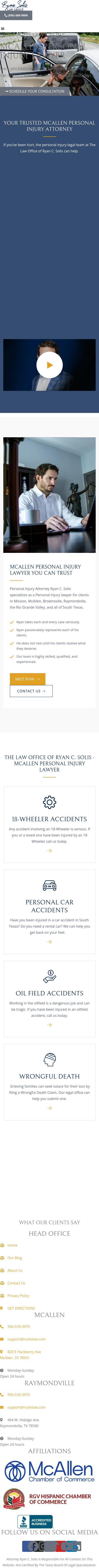 Law Office of Ryan C. Solis PLLC - Raymondville  TX Lawyers