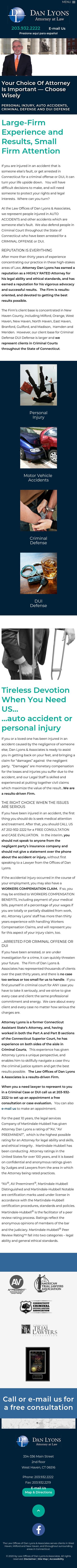 Law Offices of Dan Lyons & Associates - West Haven CT Lawyers