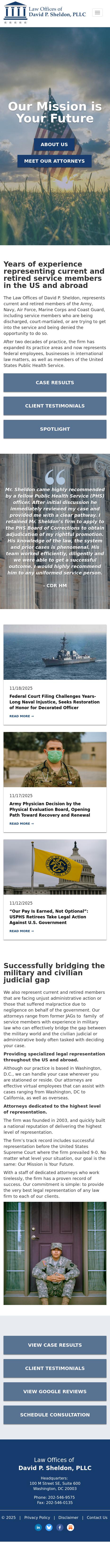 Law Offices of David P. Sheldon - Washington DC Lawyers