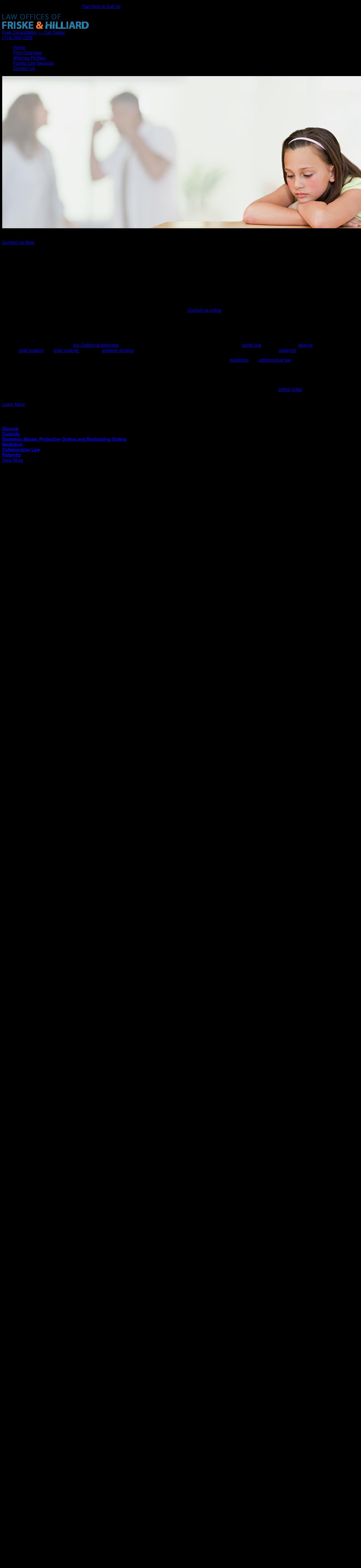 Law Offices of Friske & Hilliard - Santa Ana CA Lawyers