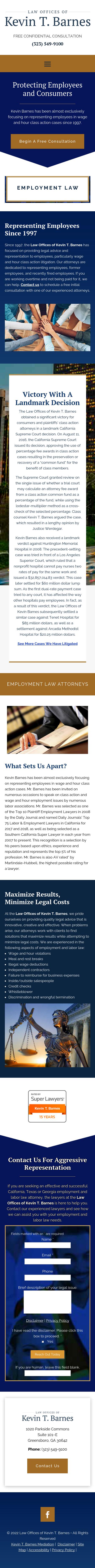 Law Offices of Kevin T. Barnes - Los Angeles CA Lawyers