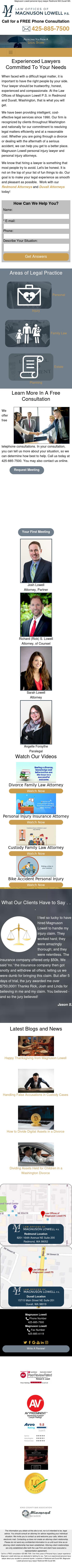 Law Offices of Magnuson Lowell P.S. - Spokane WA Lawyers