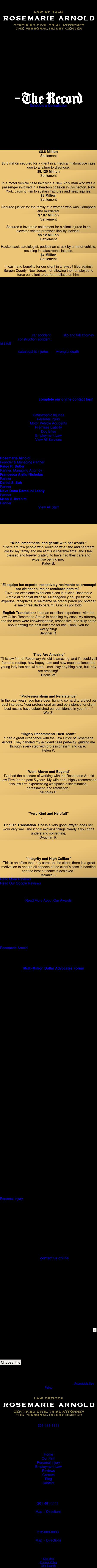 Law Offices Rosemarie Arnold - Fort Lee NJ Lawyers