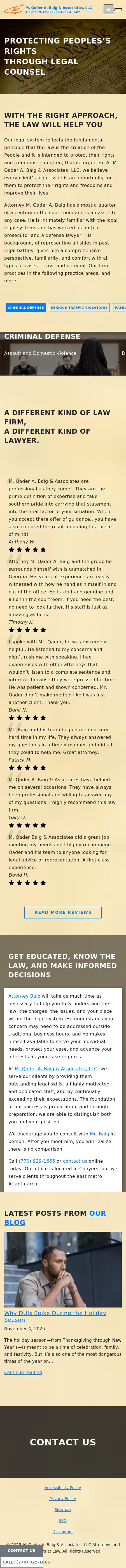 M. Qader A. Baig & Associates, LLC - Conyers GA Lawyers