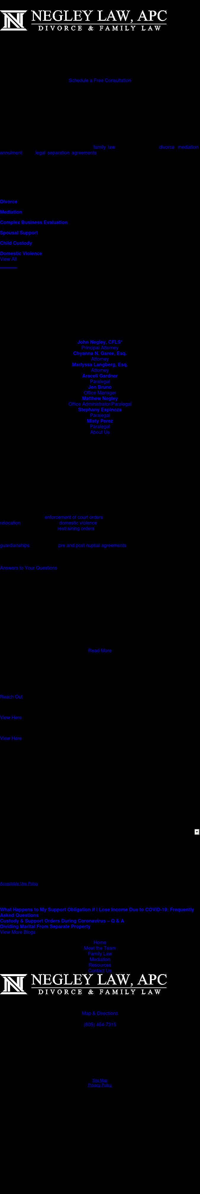 Negley Law, A Professional Corporation - Ventura CA Lawyers