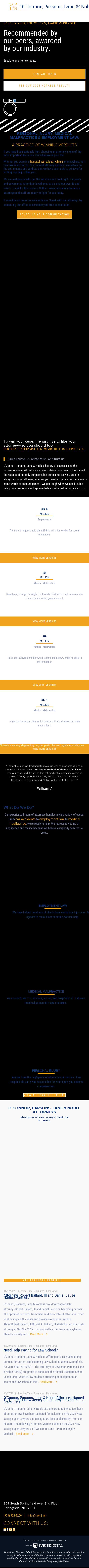 O'Connor, Parsons, Lane & Noble L.L.C. - Westfield NJ Lawyers