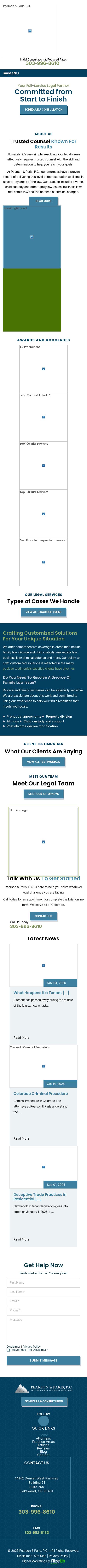 Pearson & Paris, P.C. - Lakewood CO Lawyers