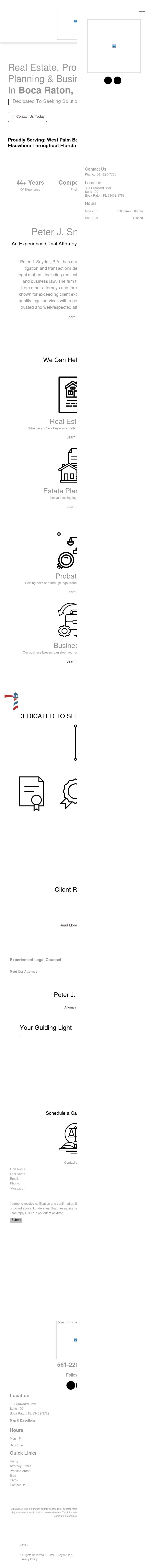 Peter J. Snyder - Boca Raton FL Lawyers