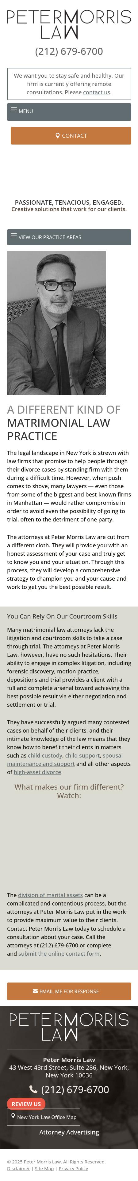 Peter Morris Law - New York  NY Lawyers