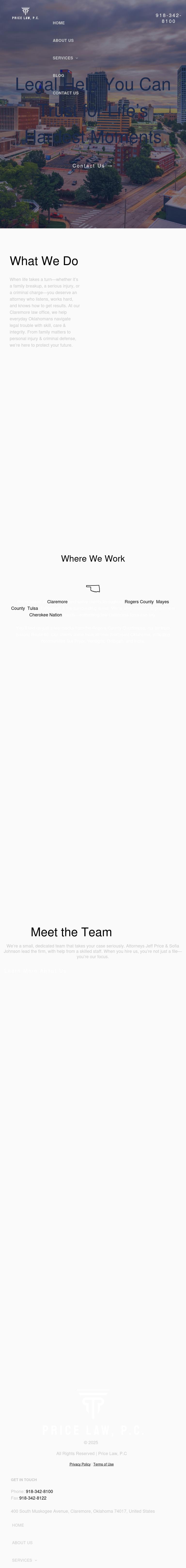 Price & Sears, P.C. - Claremore OK Lawyers