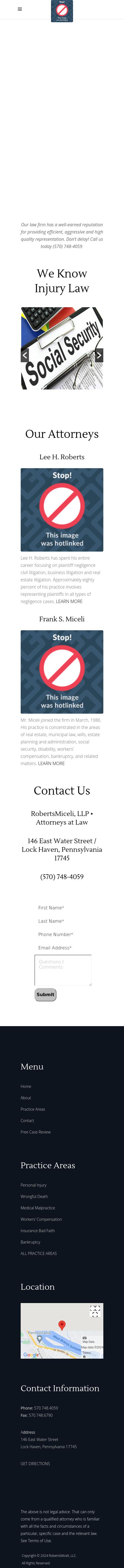 Roberts, Miceli & Boileau, LLP - Lock Haven PA Lawyers