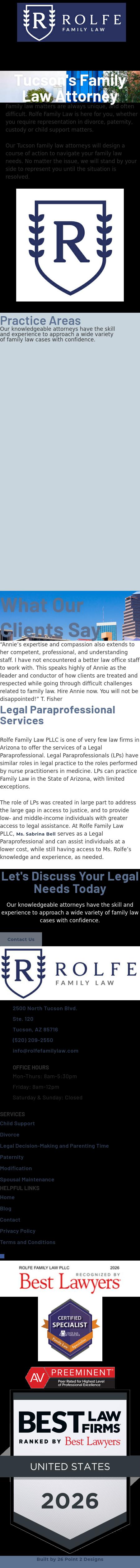 Rolfe Hinderaker, PLLC - Tucson AZ Lawyers