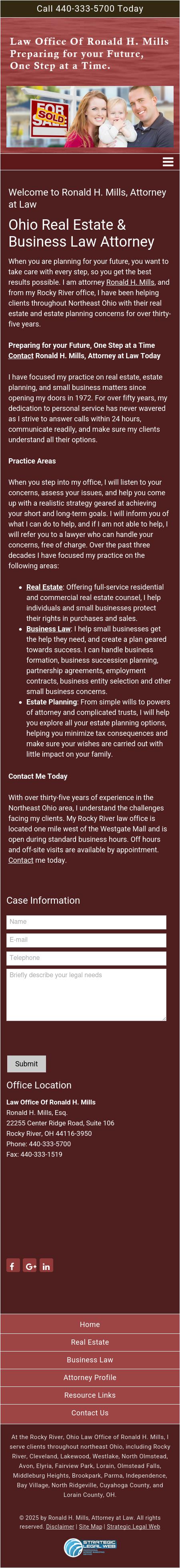 Ronald H. Mills & Associates - Rocky River OH Lawyers