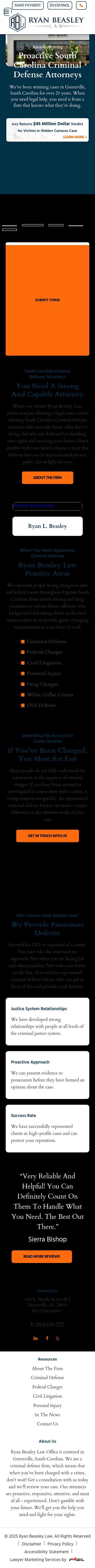 Ryan L. Beasley, Attorney at Law - Greenville SC Lawyers