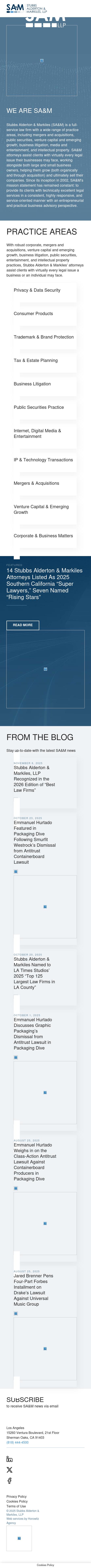 Stubbs Alderton & Markiles, LLP - Santa Monica CA Lawyers