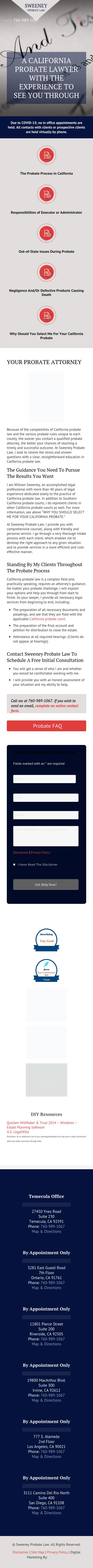 Sweeney Probate Law - Orange CA Lawyers