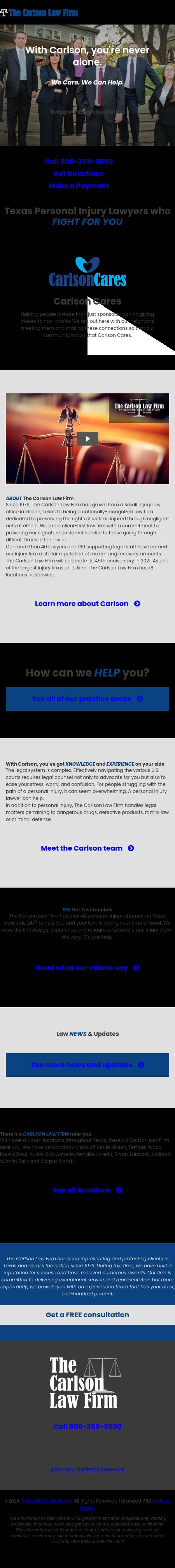 The Carlson Law Firm - Waco TX Lawyers