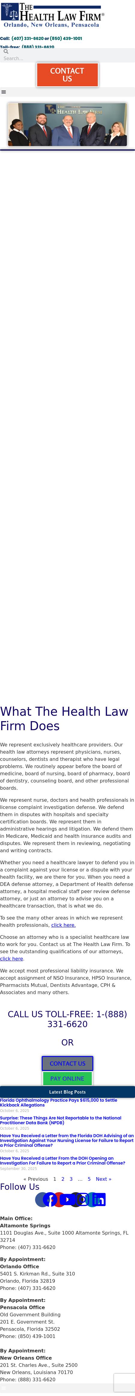 The Health Law Firm - Orlando FL Lawyers