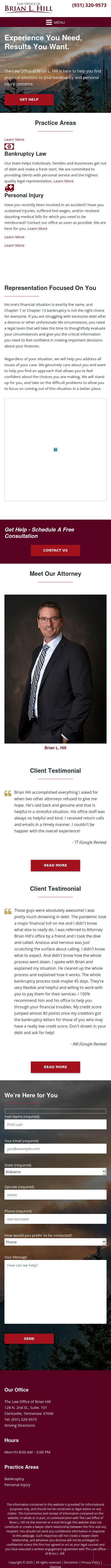 The Law Office of Brian L. Hill - Clarksville TN Lawyers