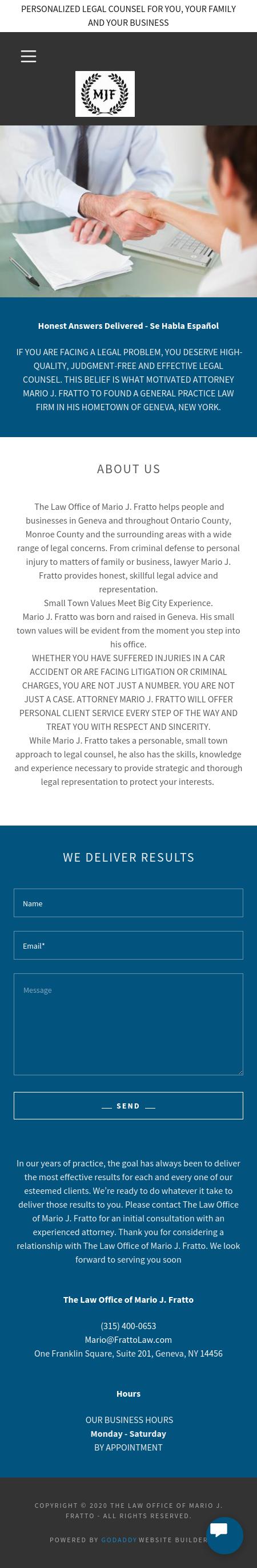 The Law Office of Mario J. Fratto - Geneva NY Lawyers