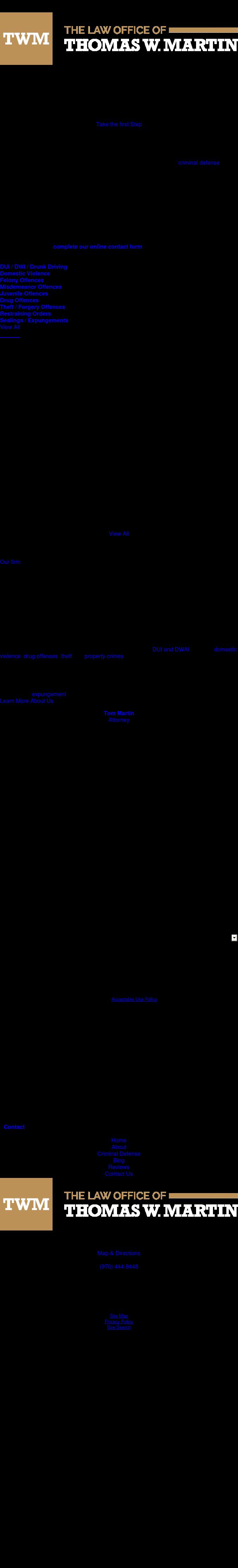 The Law Office of Thomas W. Martin, LLC - Fort Collins CO Lawyers