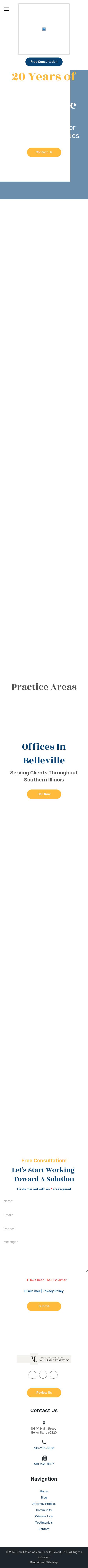 The Law Office of Van-Lear P. Eckert, PC - Belleville IL Lawyers