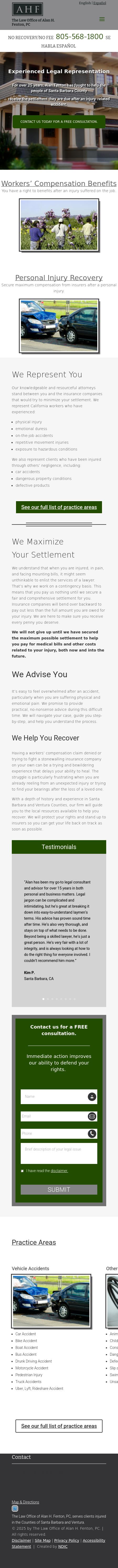The Law Offices of Alan H. Fenton, a P.C. - Santa Barbara CA Lawyers