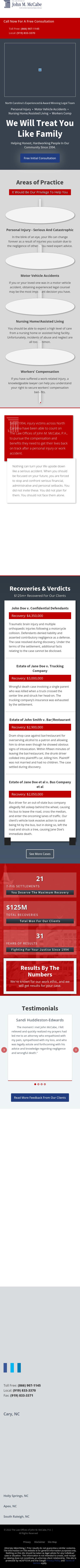 The Law Offices of John M. McCabe, P.A. - Cary NC Lawyers