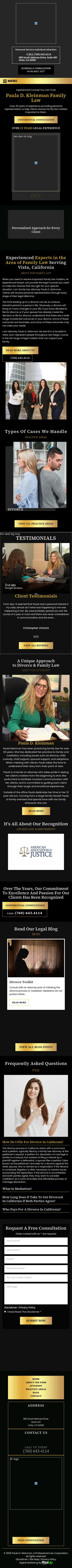 The Law Offices of Paula D. Kleinman - Vista CA Lawyers