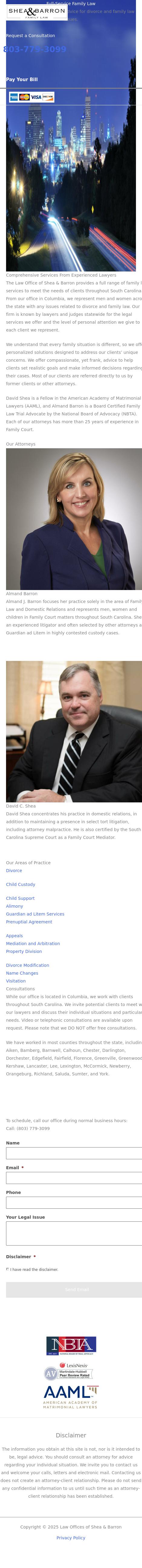 The Law Offices of Shea & Barron - Columbia SC Lawyers