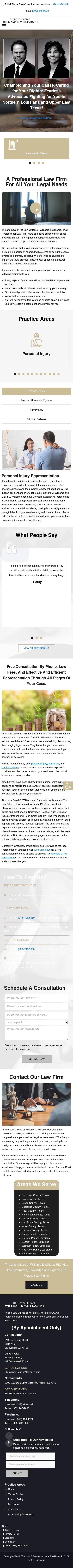The Law Offices of Williams & Williams PLC - Shreveport LA Lawyers