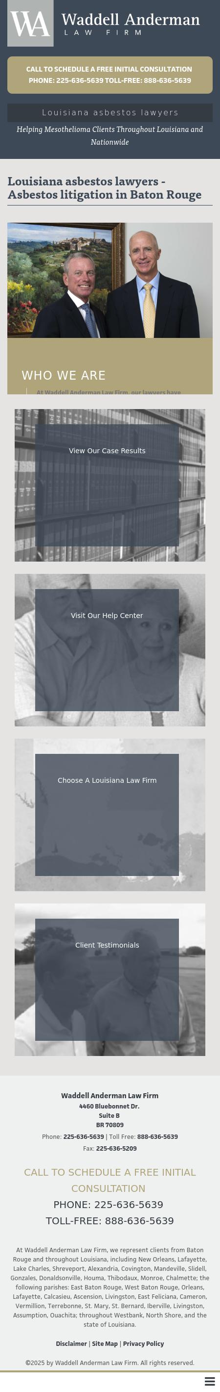 Waddell Anderman Law Firm - Baton Rouge  LA Lawyers