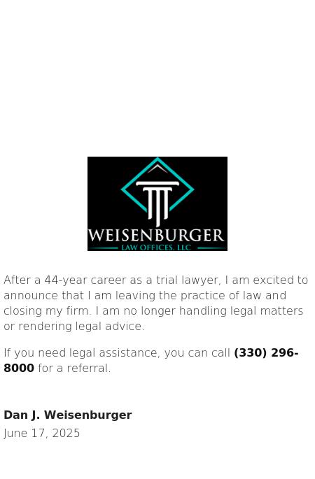 Weisenburger Law Offices, LLC - Stow OH Lawyers