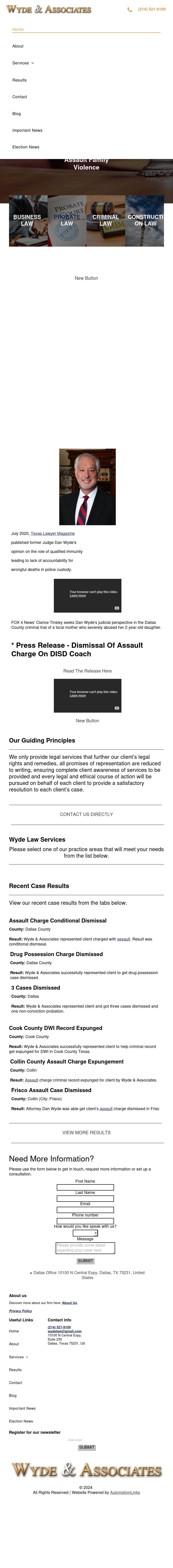 Wyde & Associates - Dallas TX Lawyers