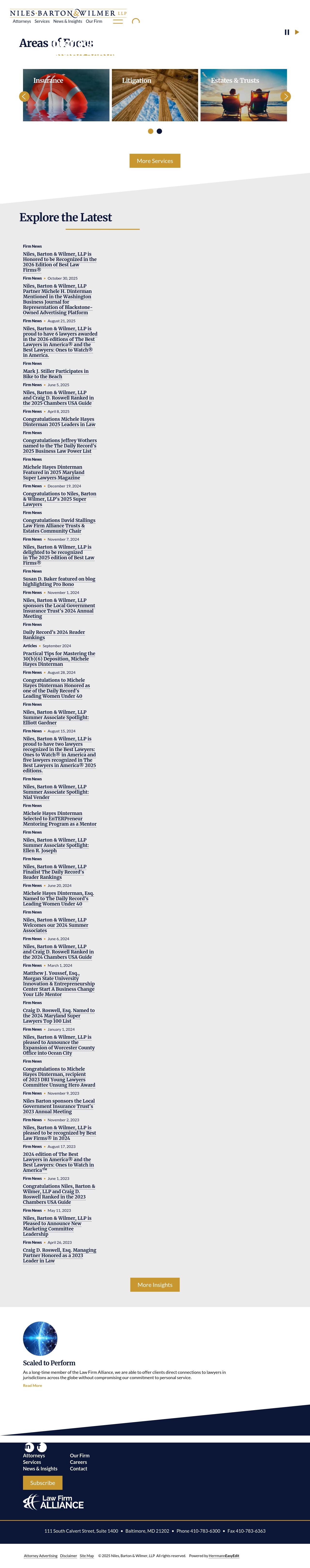 Niles, Barton & Wilmer, LLP - Baltimore MD Lawyers