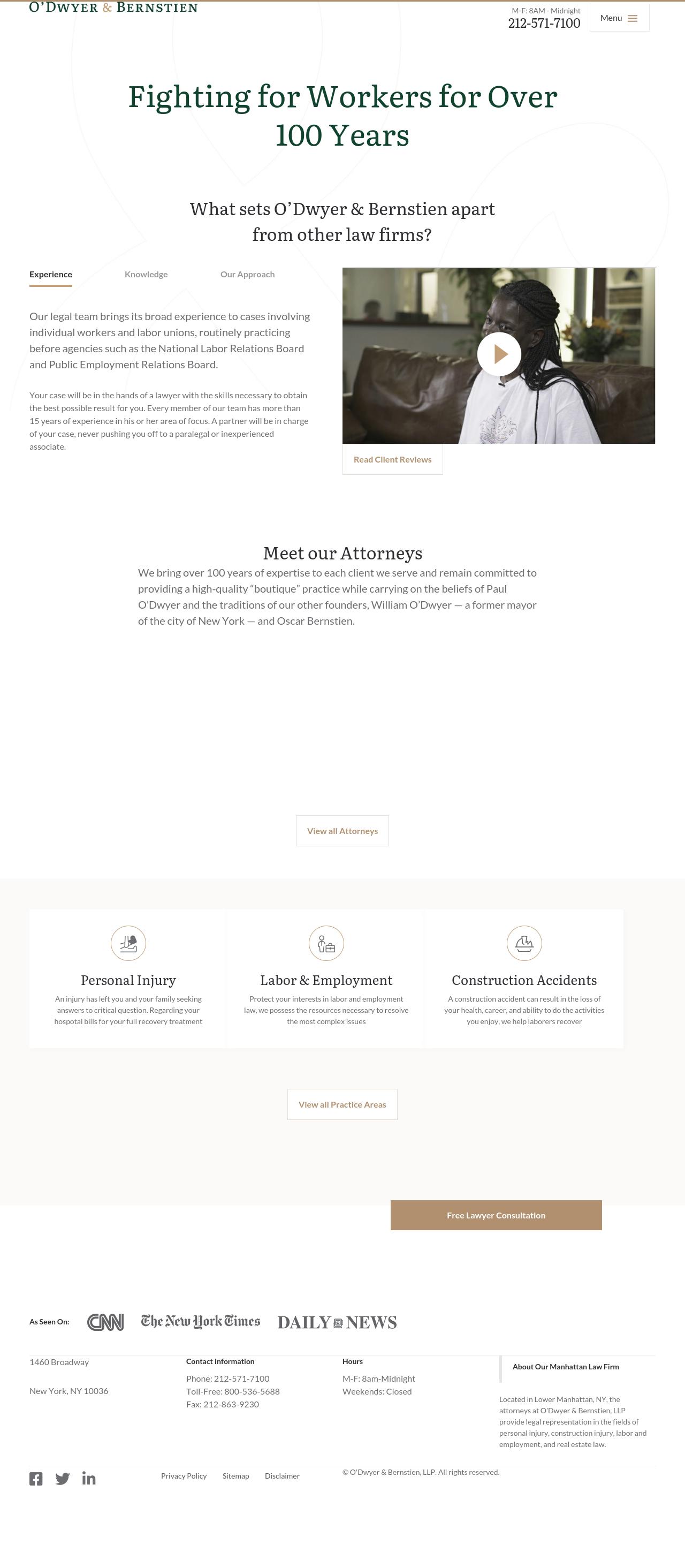 O'Dwyer & Bernstien, LLP - New York NY Lawyers