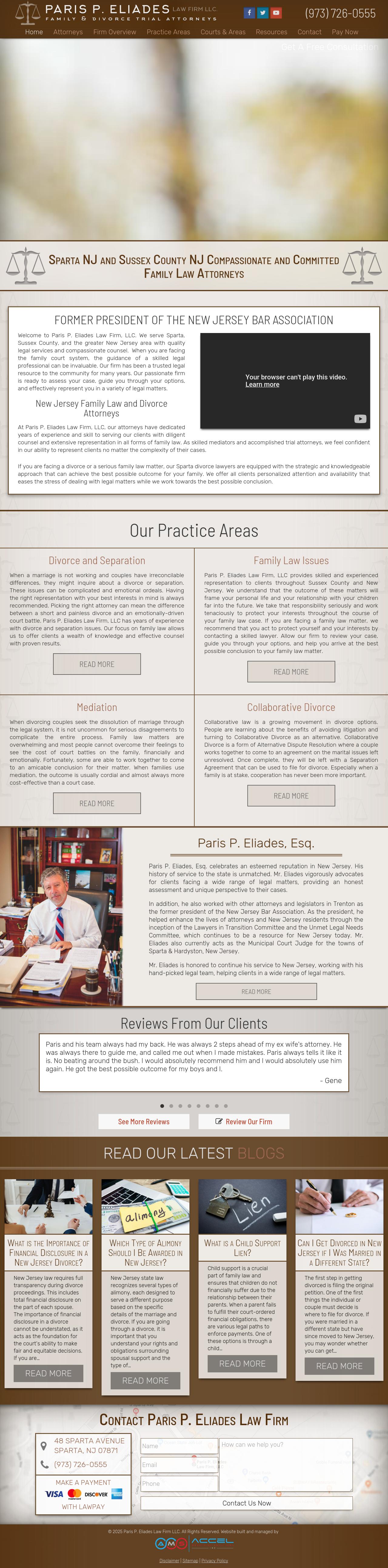 Paris P. Eliades Law Firm LLC - Sparta NJ Lawyers