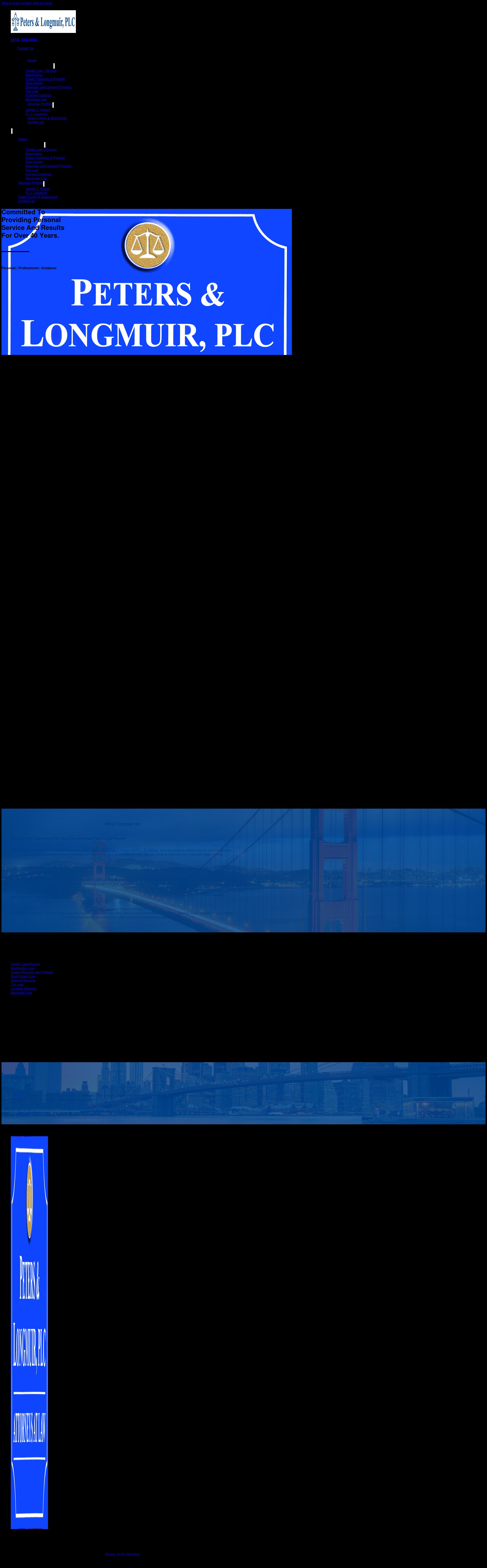 Peters Law Offices - Vinton IA Lawyers