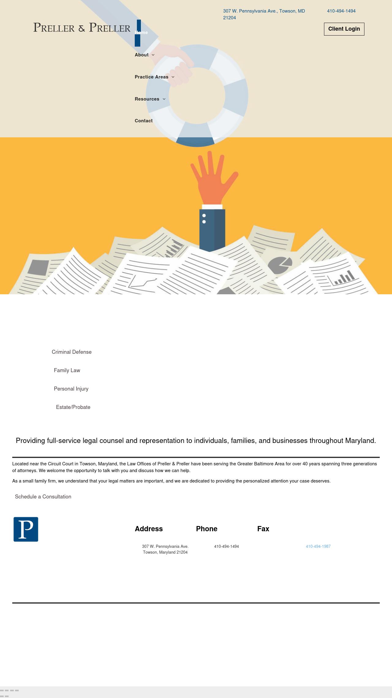 Preller, Preller & Paliath - Towson MD Lawyers