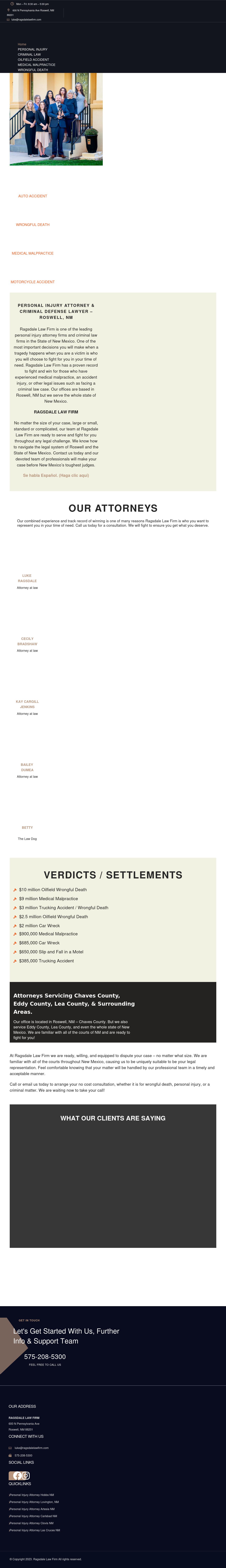 Ragsdale Law Firm - Roswell NM Lawyers