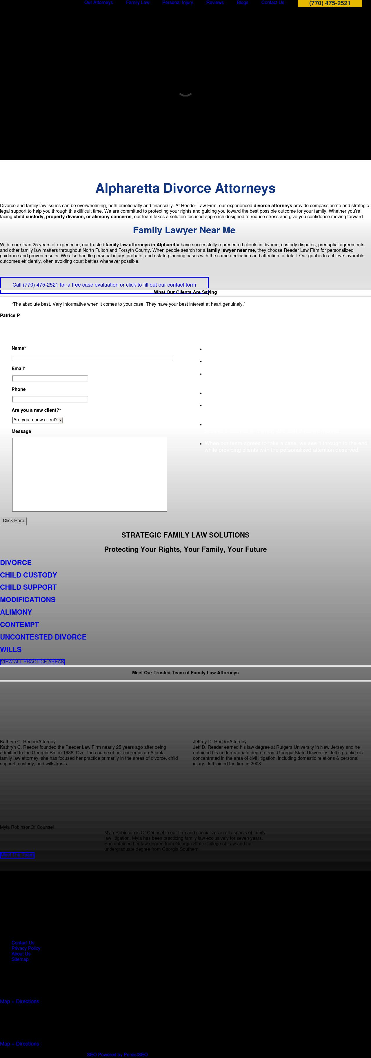 Reeder Law Firm - Alpharetta GA Lawyers