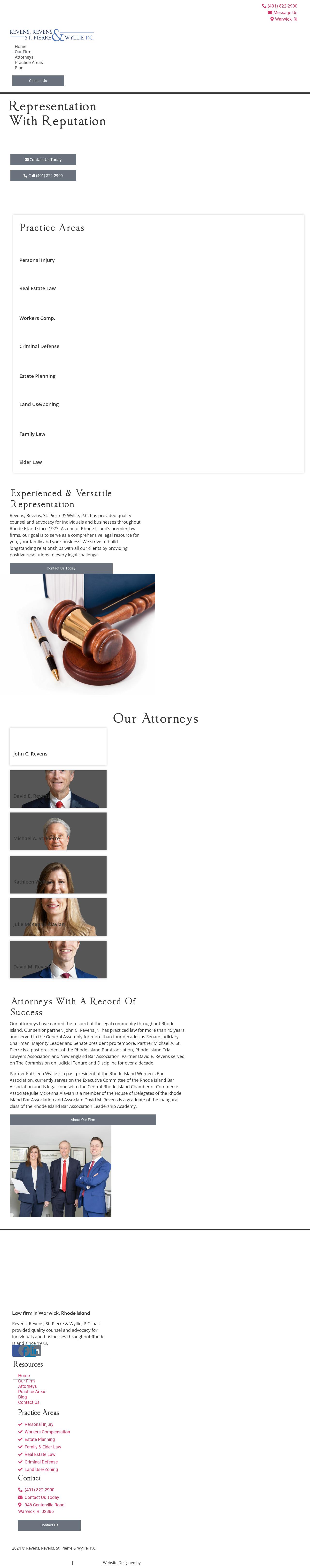 Revens, Revens & St. Pierre - Warwick RI Lawyers