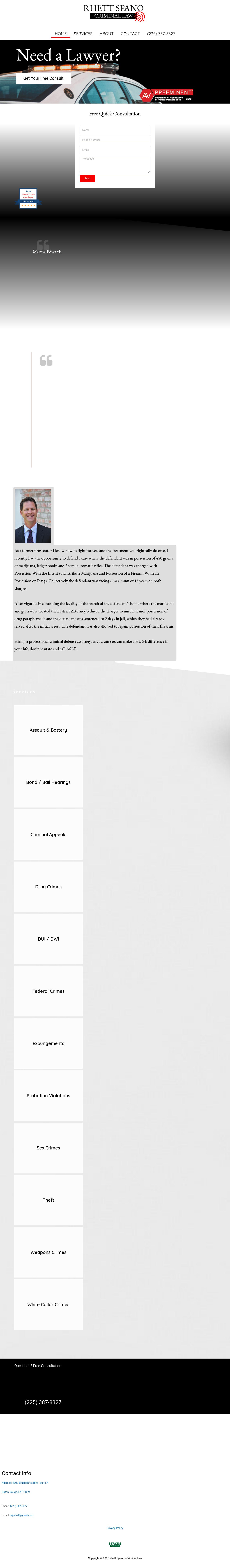 Rhett Spano LLC - Baton Rouge LA Lawyers