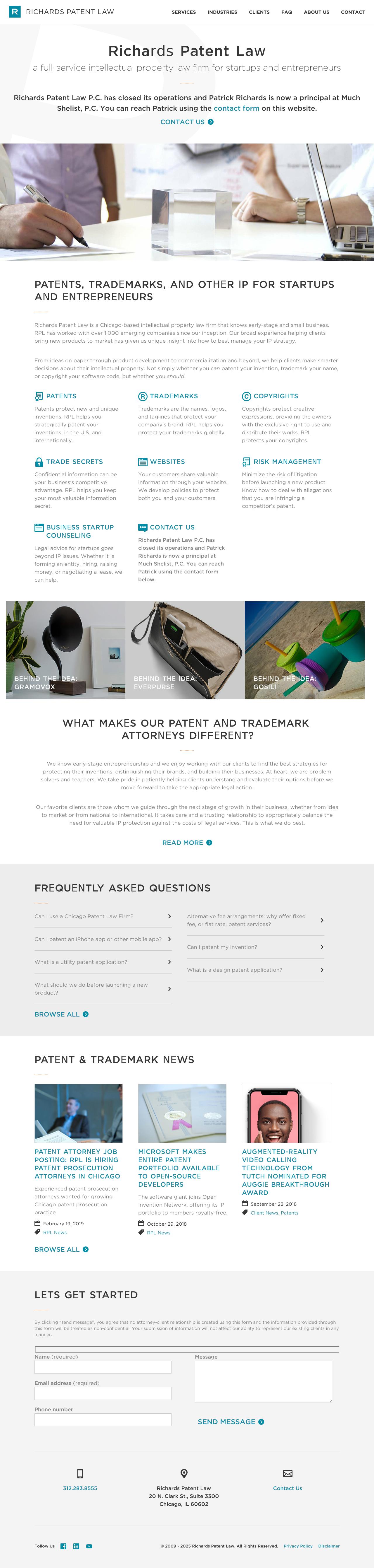 Richards Patent Law P.C. - Chicago IL Lawyers