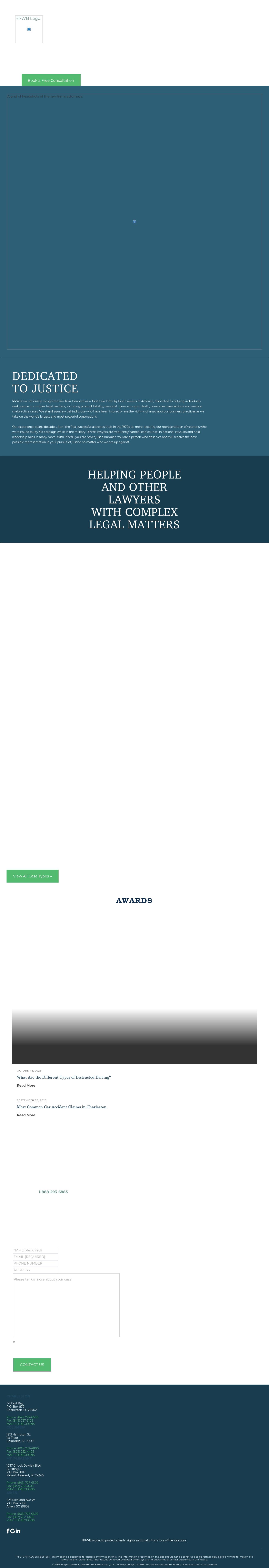 Richardson, Patrick, Westbrook & Brickman, LLC - Charleston SC Lawyers