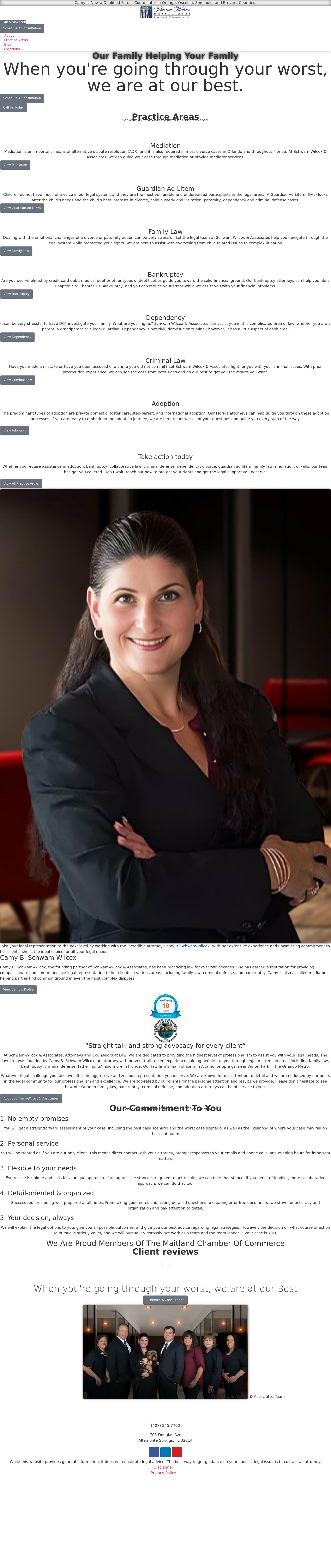 Schwam-Wilcox & Associates, Attorneys and Counselors at Law - Ocala FL Lawyers