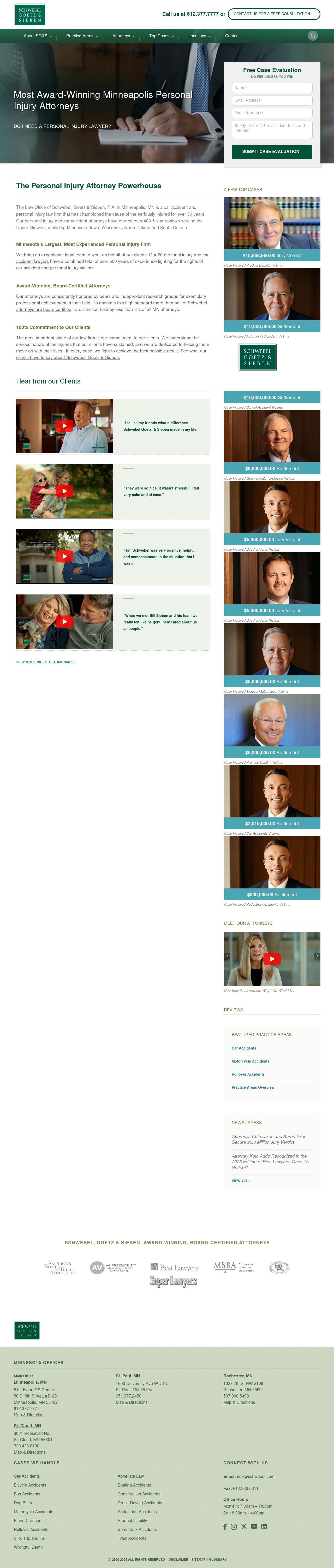 Schwebel, Goetz & Sieben, P.A. - Minneapolis MN Lawyers