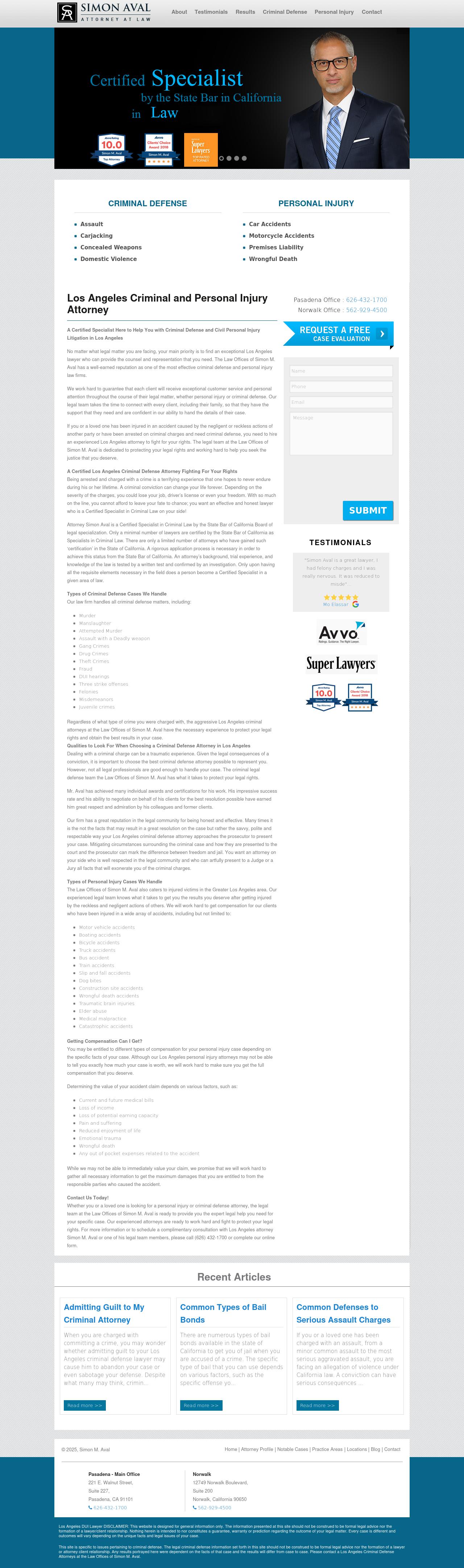 Simon Aval Attorney at Law - Beverly Hills CA Lawyers